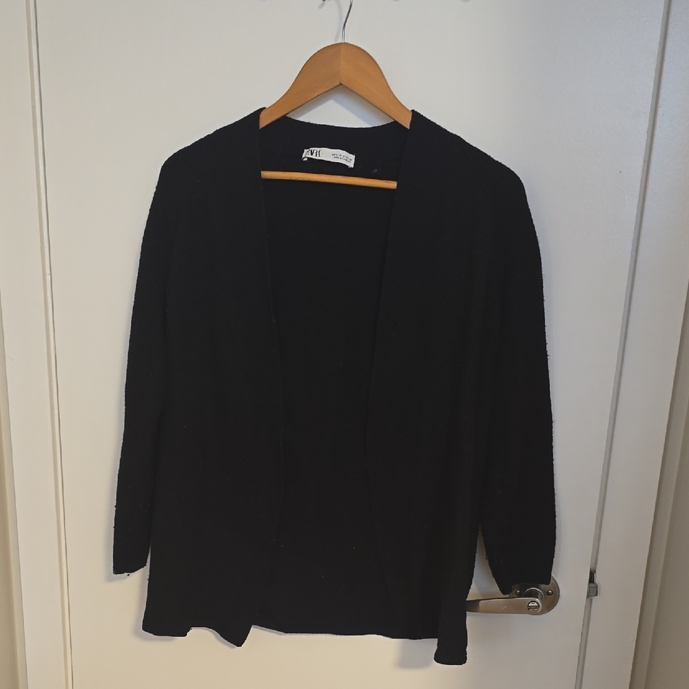 Zara Women's Black Cardigan Sweater
